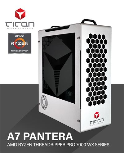 Titan A7 PANTERA - AMD Ryzen Threadripper Pro 7000 WX Series 96 Cores Workstation Computer