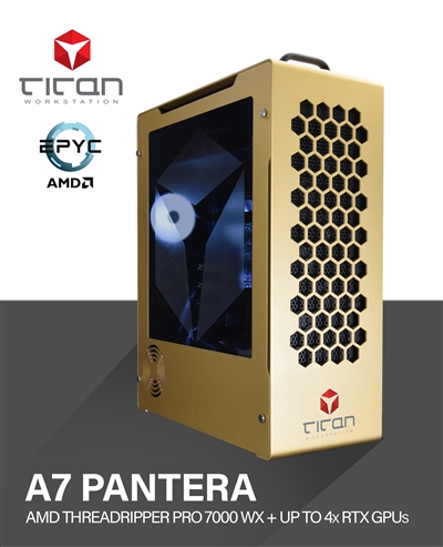 Titan A7 PANTERA - AMD Ryzen Threadripper Pro 7000 WX Series 96 Cores Workstation Computer