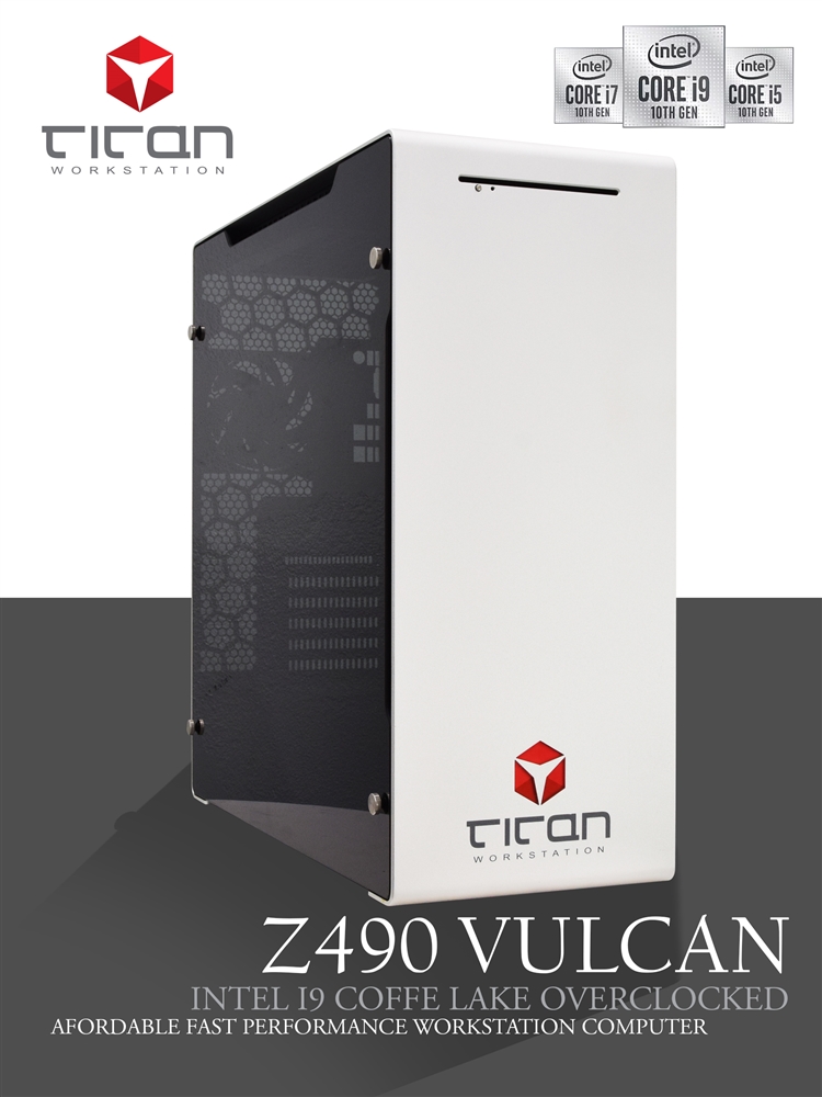 Z490 VULCAN - Intel i7 & i9 Comet Lake All Cores Overclocked / CAD Design  Workstation Computer