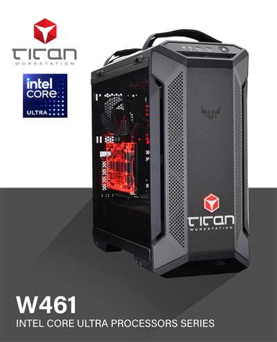 Titan W461 - Intel Core Ultra Processors Series Workstation PC for CAD up to 24 CPU Cores